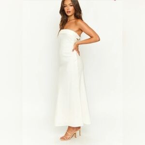 Beginning Boutique Summer Cream Midi Dress